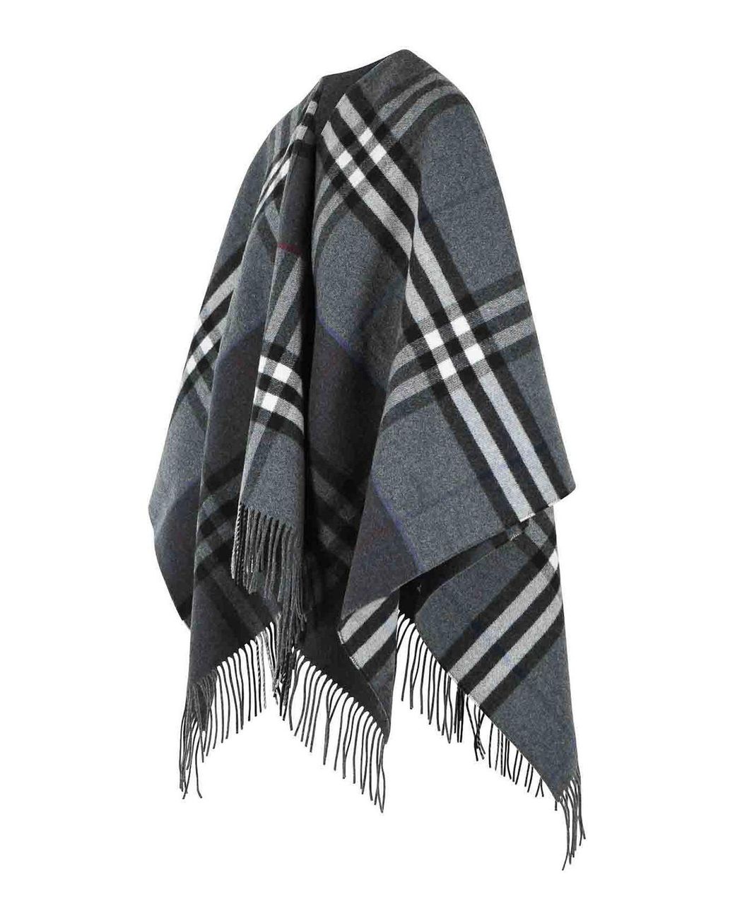 Burberry Black Check' Cashmere Cape
