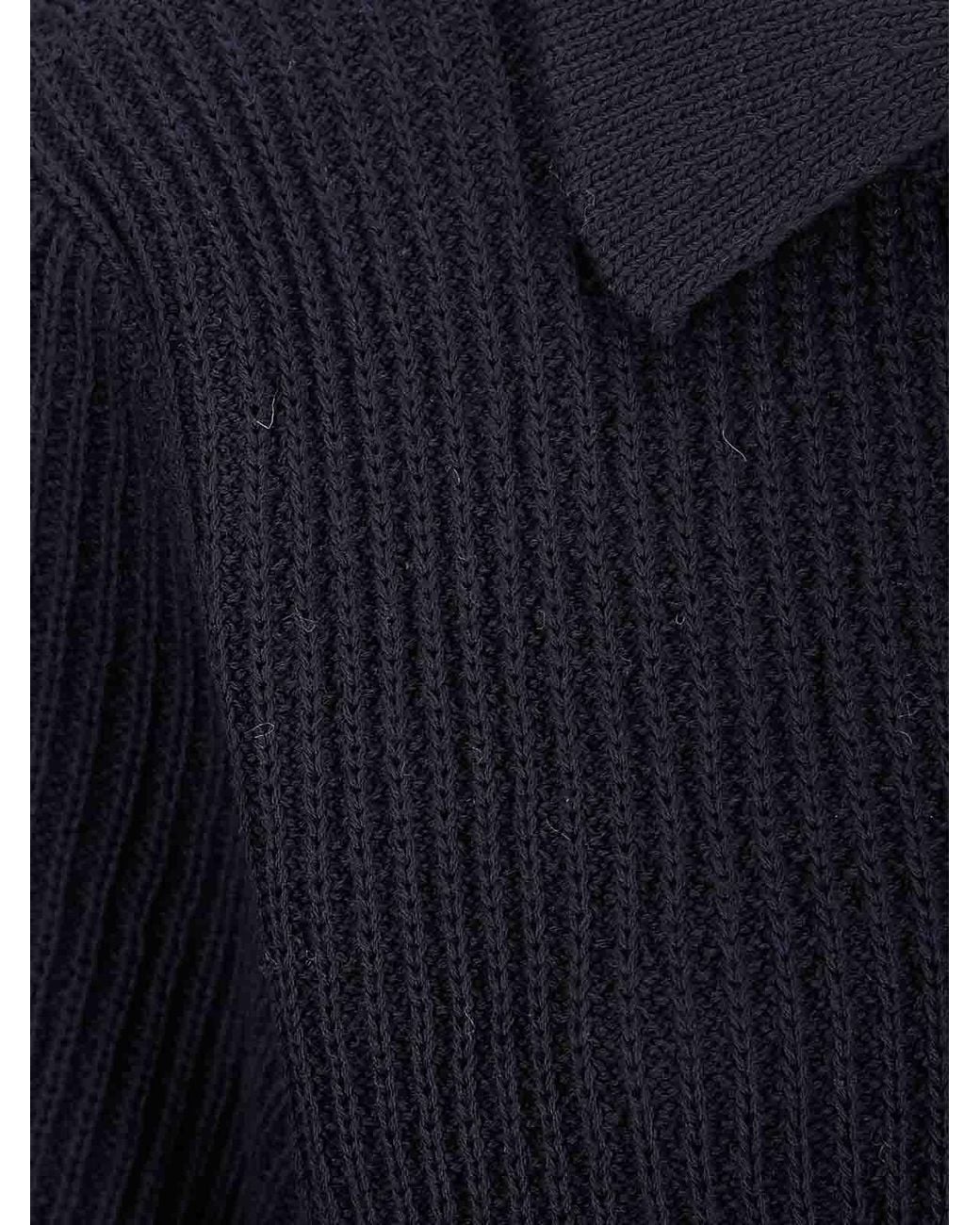 Sibel Saral Black Winter Polo Sweater