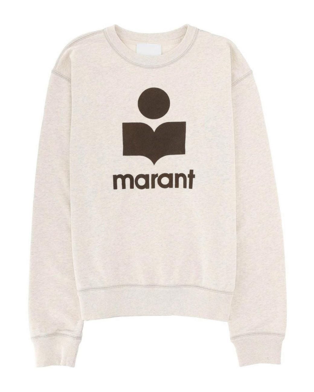 Isabel Marant White Logo Print Sweatshirt for men