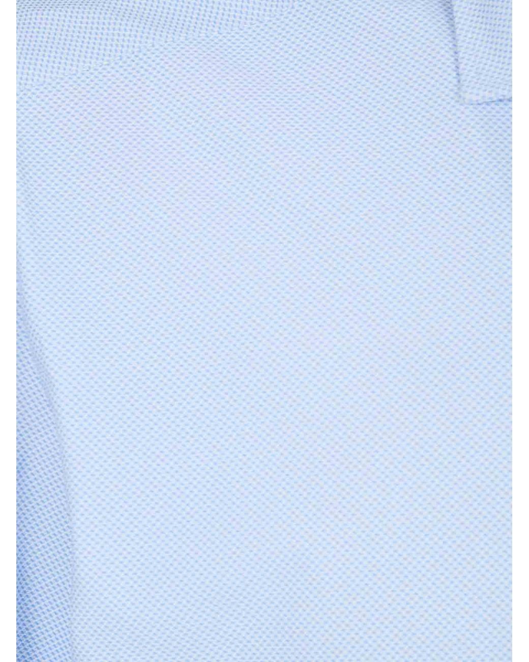Barba Napoli Blue Neck Shirt for men