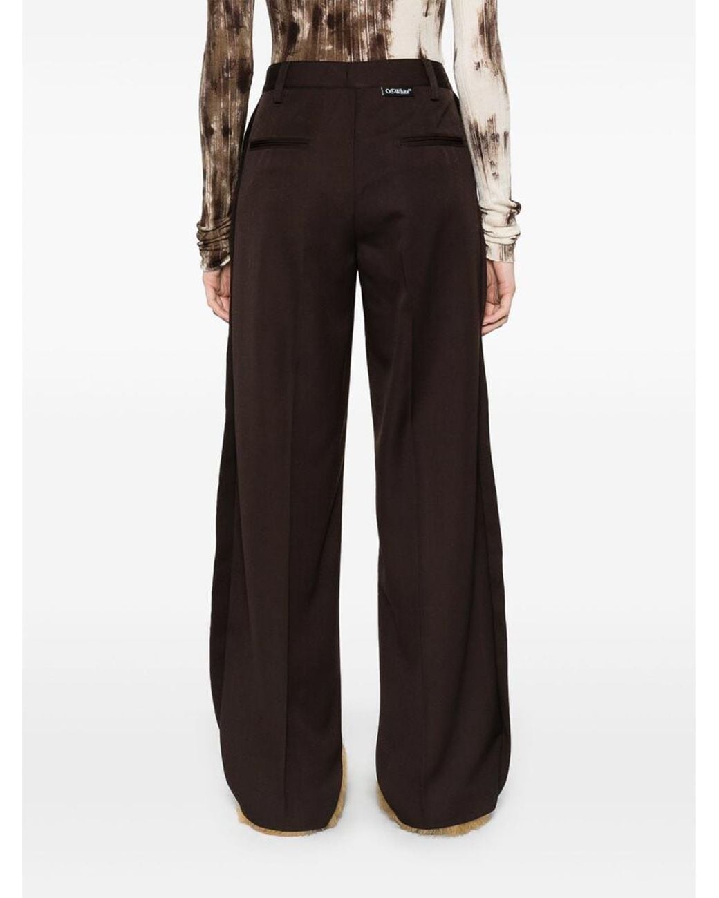 Off-White c/o Virgil Abloh Brown Off Trousers