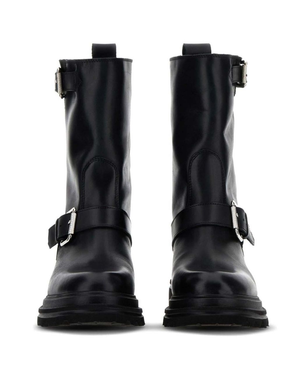 Hogan Black Biker Boots 10-Storey
