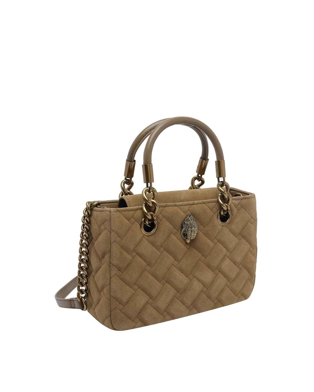 Kurt Geiger Metallic Kensington Square Handbag