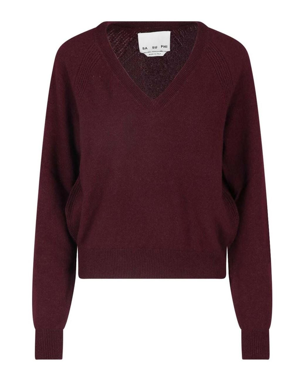 Sa Su Phi Purple Cashmere And Silk Sweater
