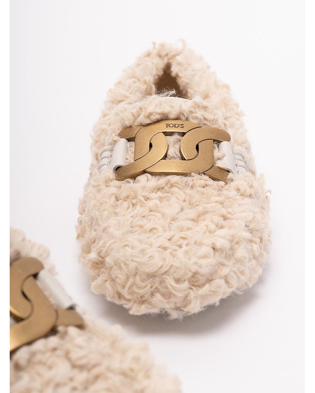 Tod's Natural 'Gommini' Loafers