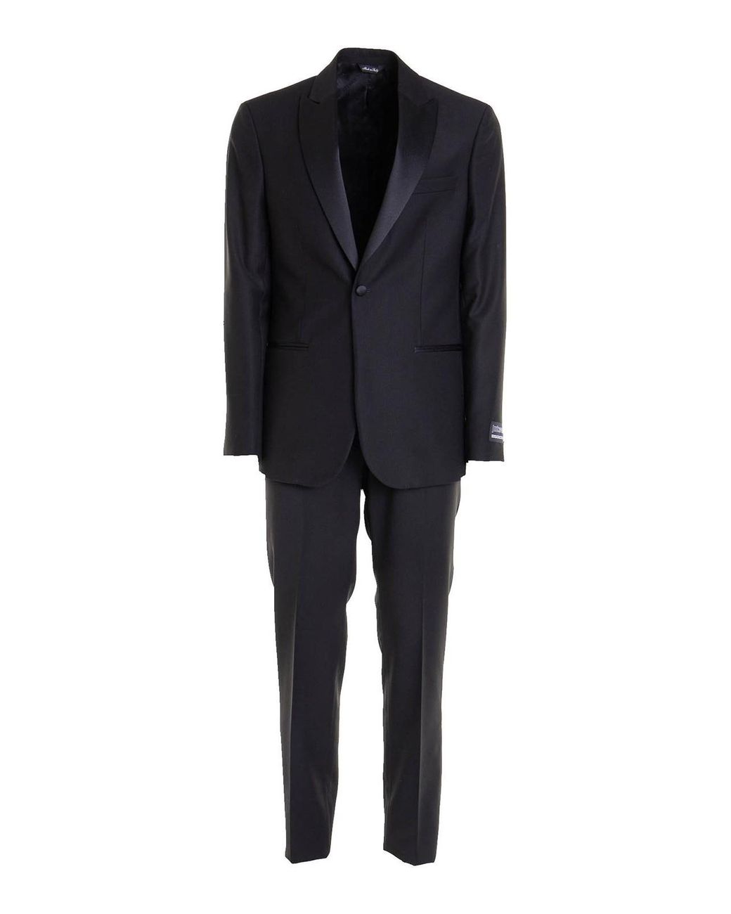 Just Cavalli Black Notched Lapel Suit for men