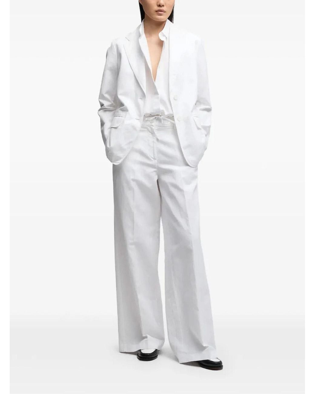 Aspesi White Trousers