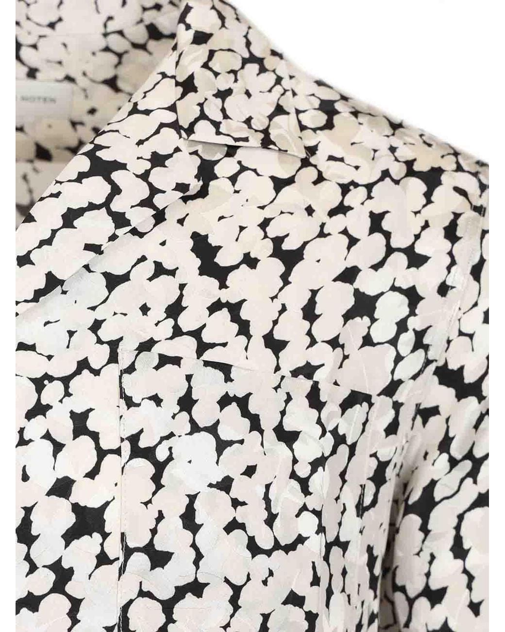 Dries Van Noten White ドリス ヴァン ノッテン プリント リラックスフィット シャツ for men