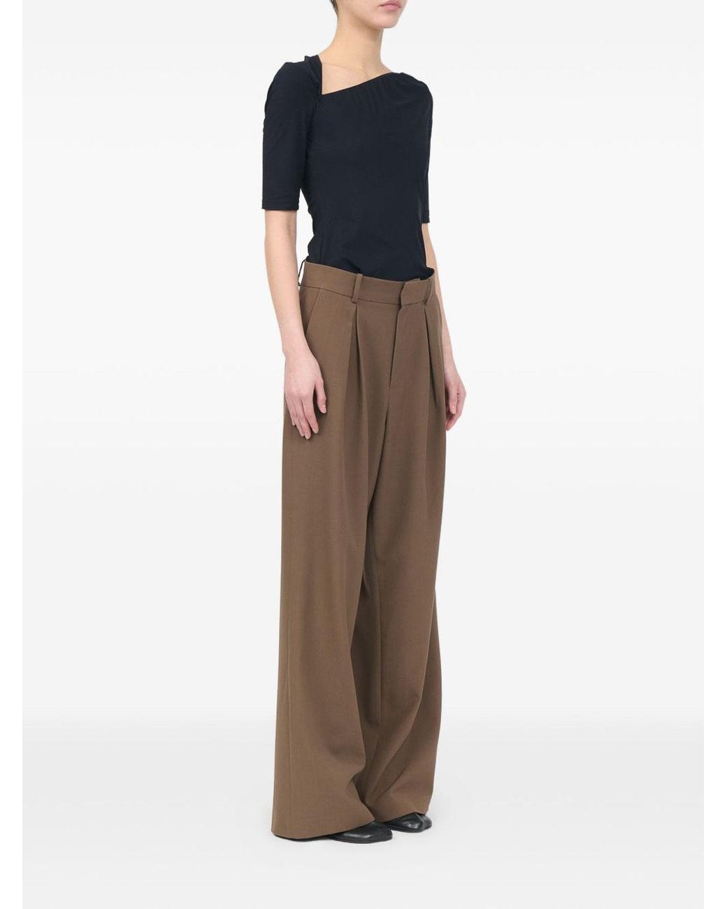 MM6 by Maison Margiela Brown Technical Trousers