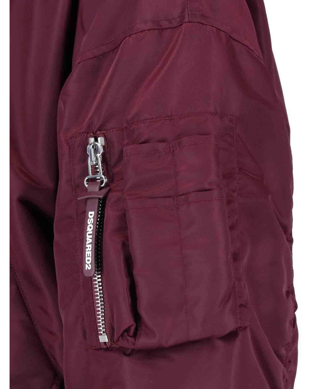 DSquared² Red Bomber Jacket for men