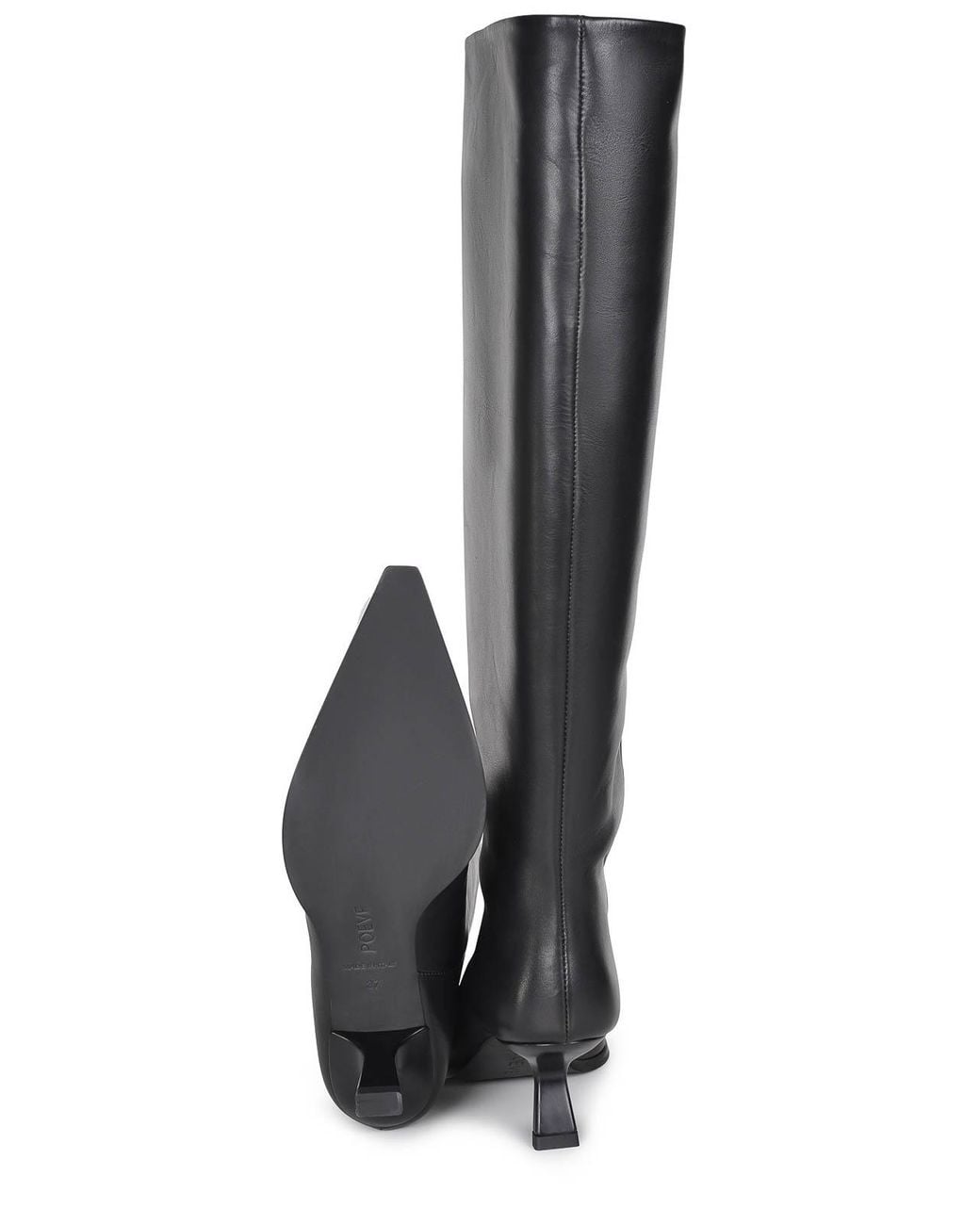 Poeve Gray Boots Made Of Leather