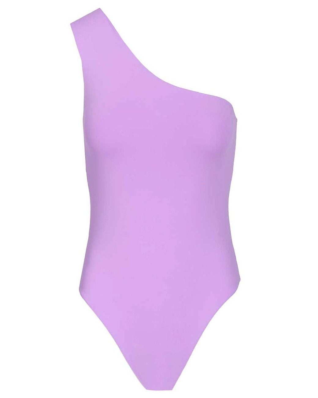 Taller Marmo Purple Yacare One-Piece Swimsuit And Pareo Set