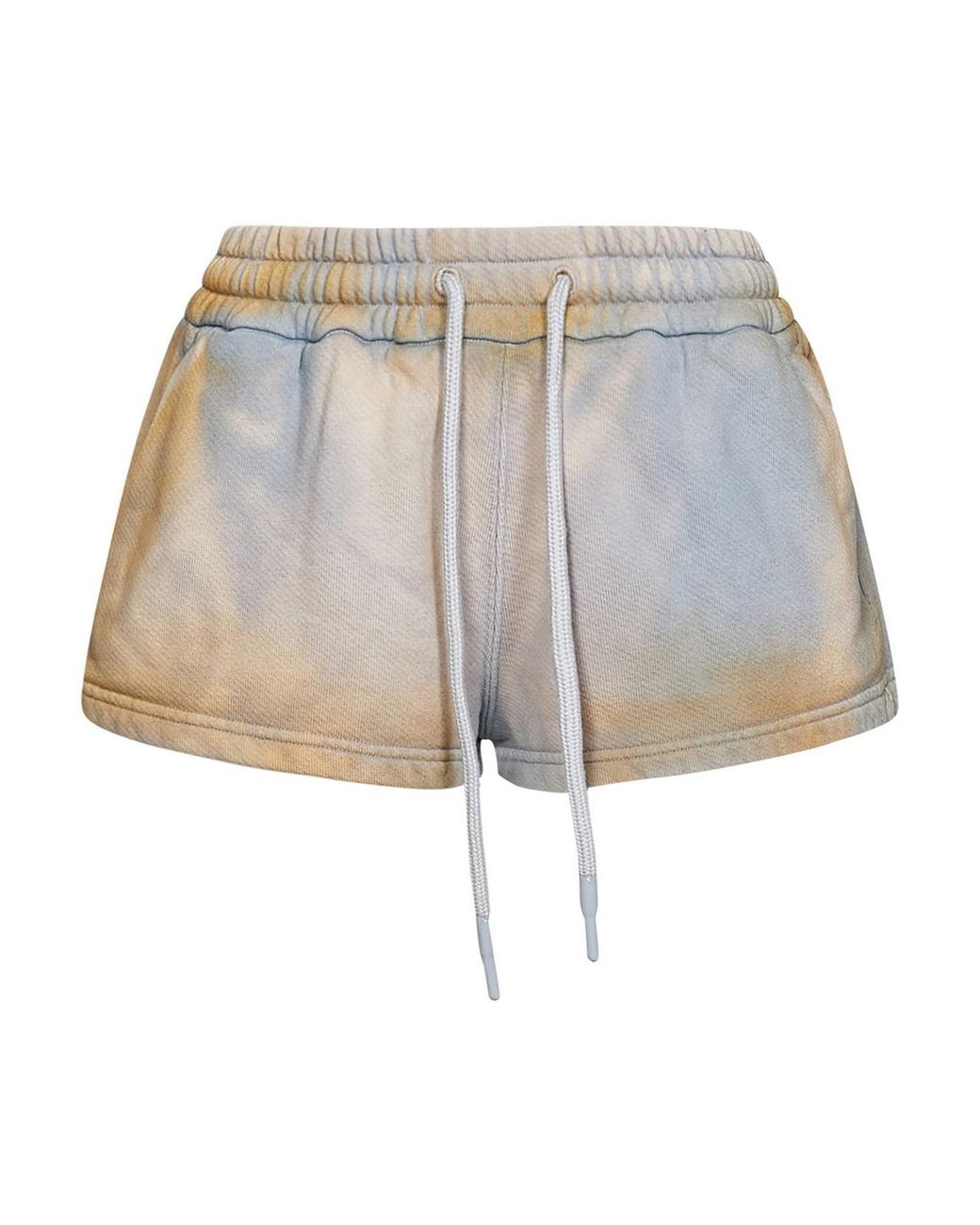Off-White c/o Virgil Abloh Natural And Ice-Colored Tie-Dye Cotton Shorts