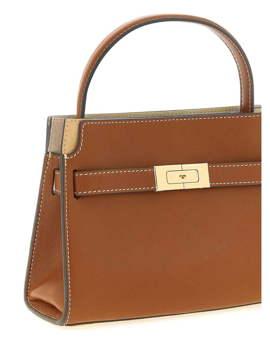 Tory Burch Brown Lee Radziwill Petite Handbag