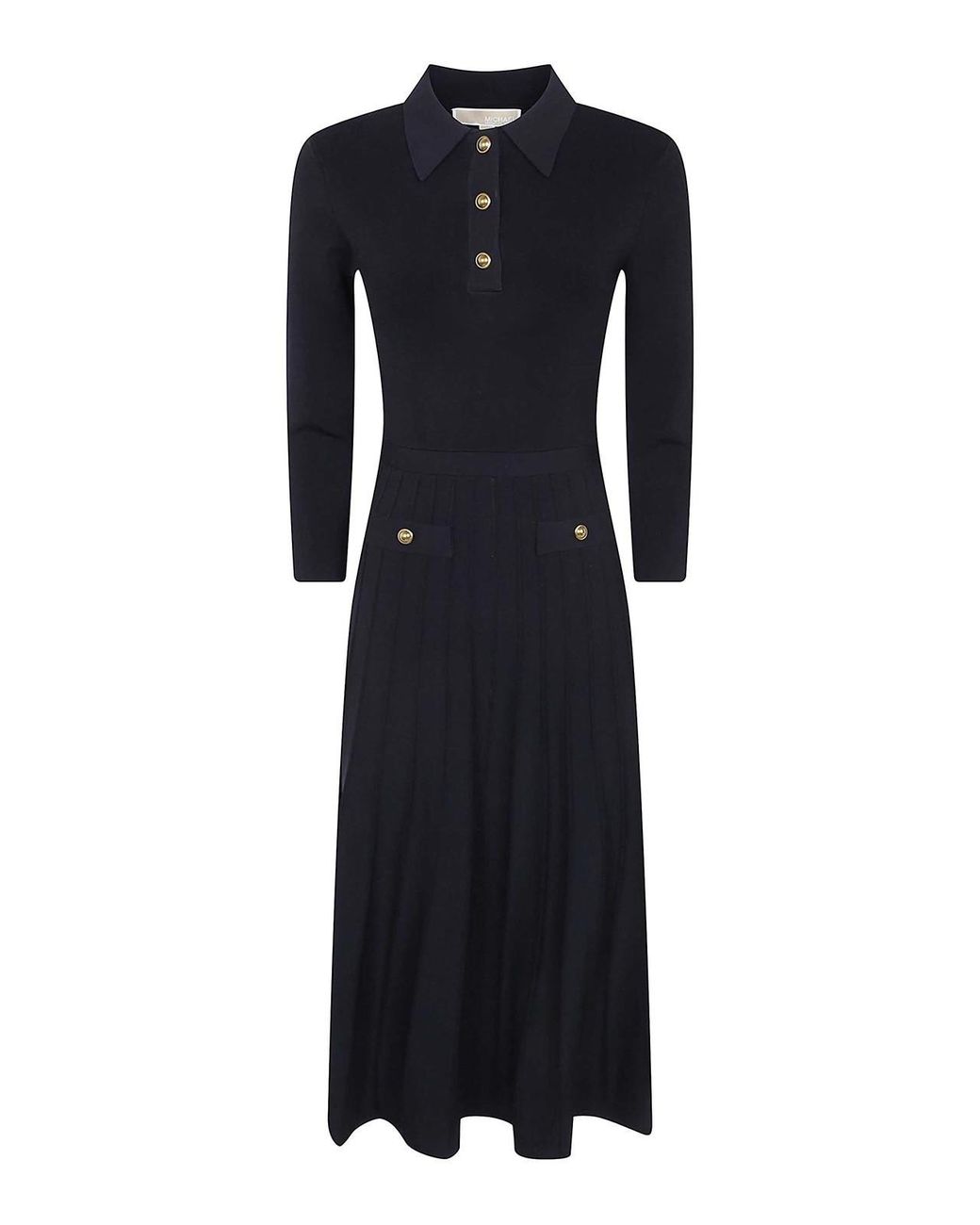 Michael Kors Black Polo Flare Mini Dress