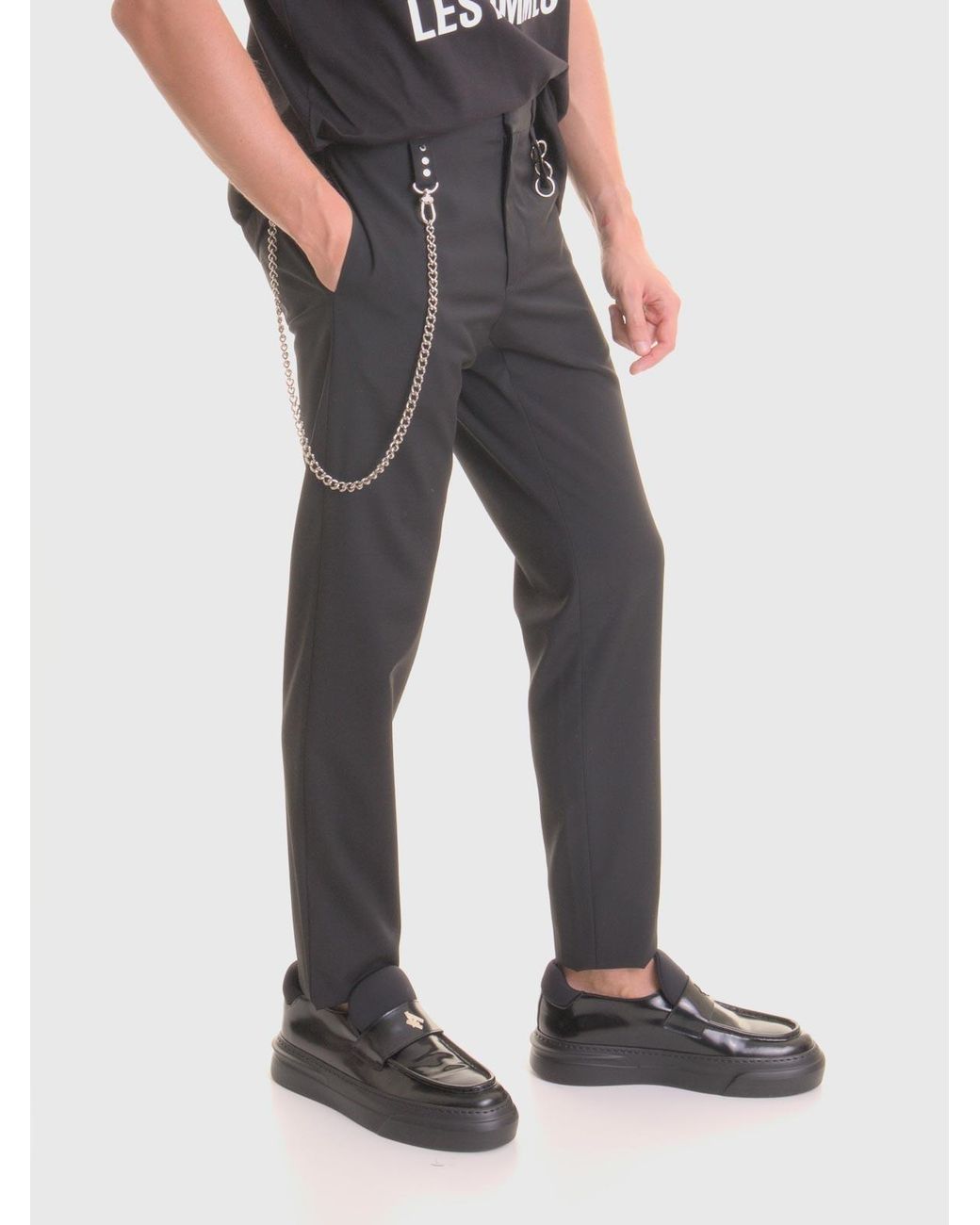 Les Hommes Gray Pants for men