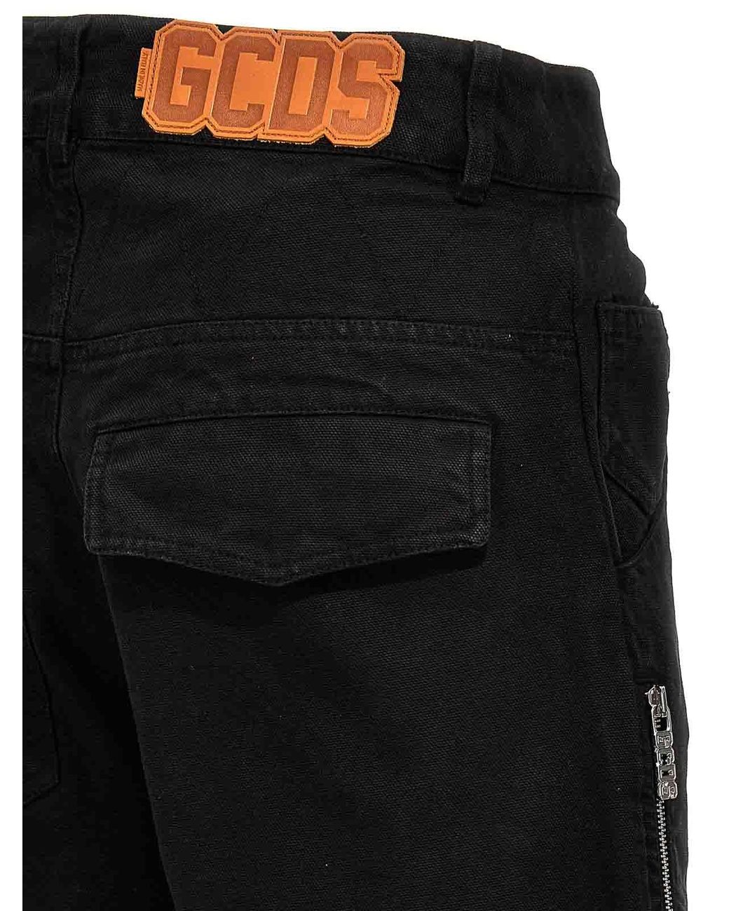 Gcds Black Ultracargo Jeans for men