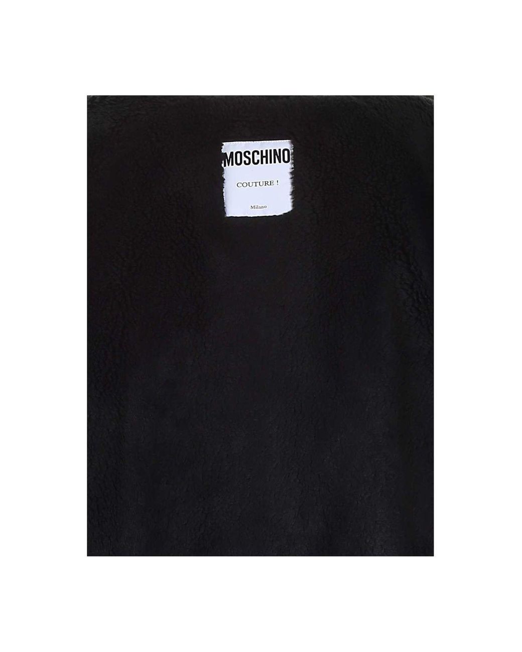 Moschino Black Logo Charm Padded Jacket for men