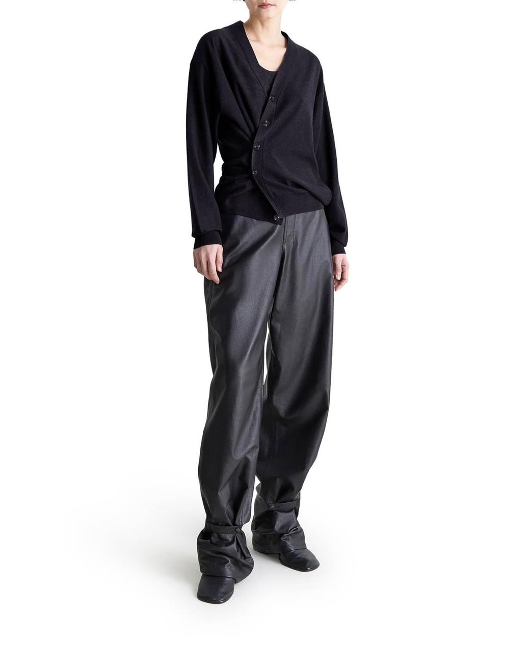 Lemaire Blue Relaxed Twisted Cardigan