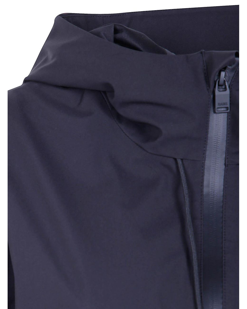 Rains Blue Suva Hardshell String Jacket
