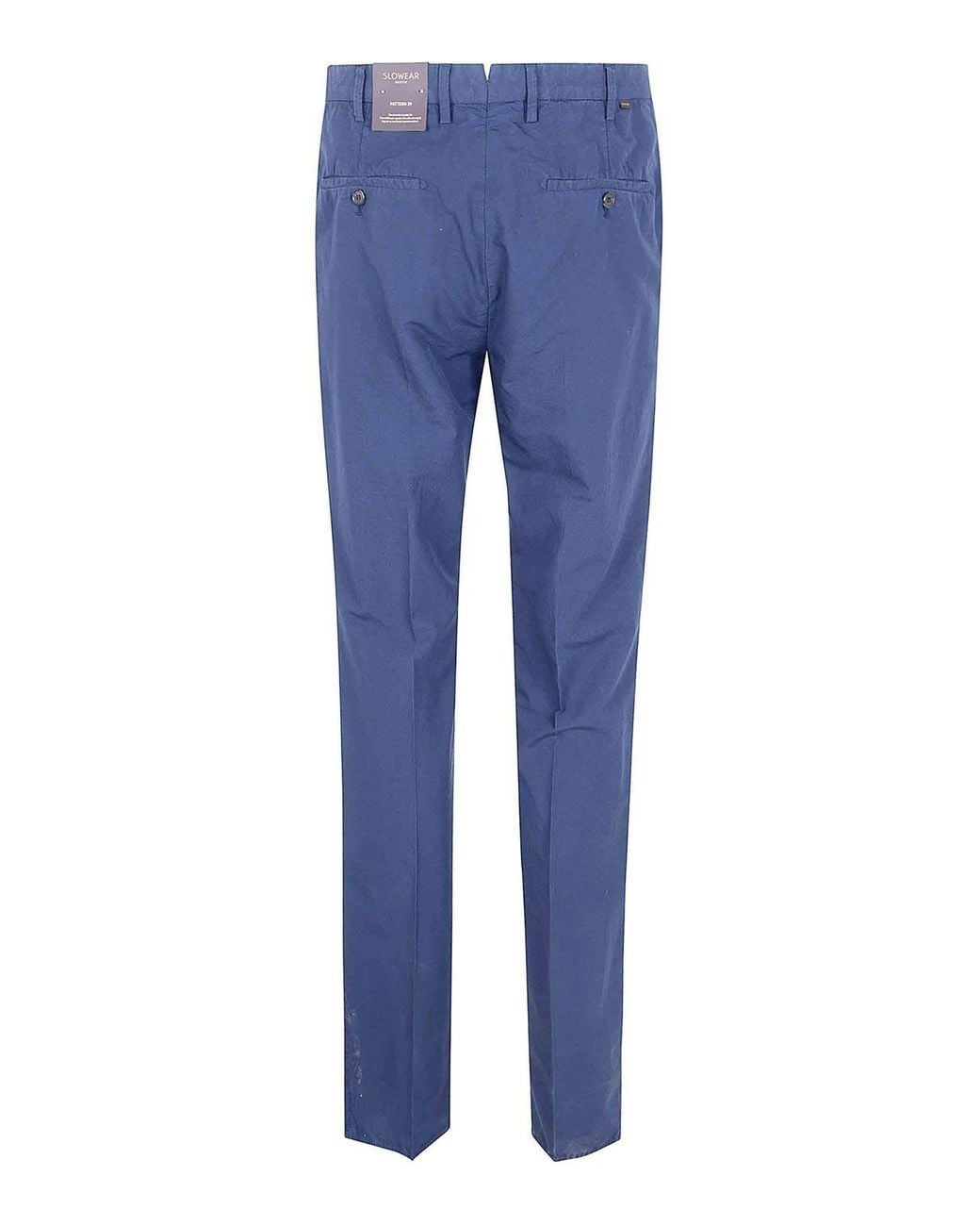 Incotex Blue Coulisse Chino Trousers for men