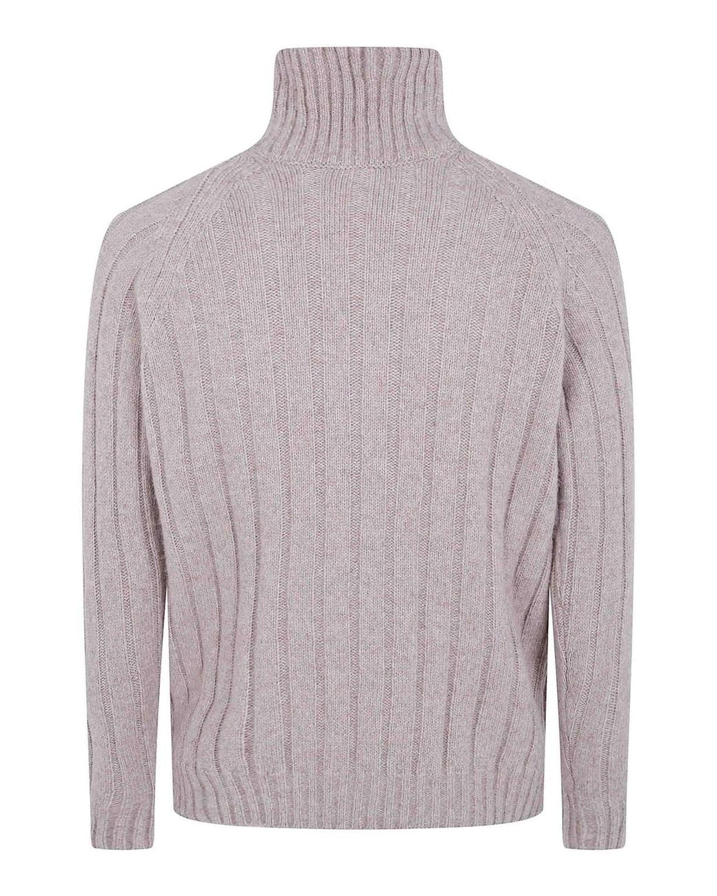 Nuur Gray Long Sleeves Turtle Neck Sweater for men
