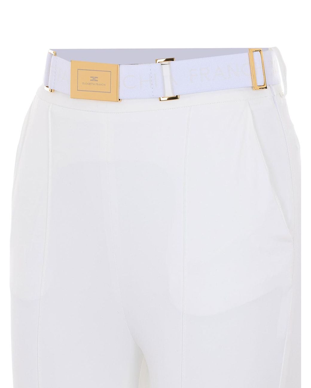 Elisabetta Franchi White Trousers