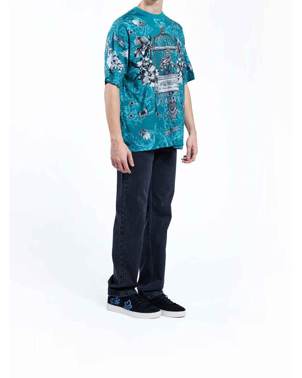 Versace Jeans Couture Blue Tshirt Cabinet De Couriosite for men