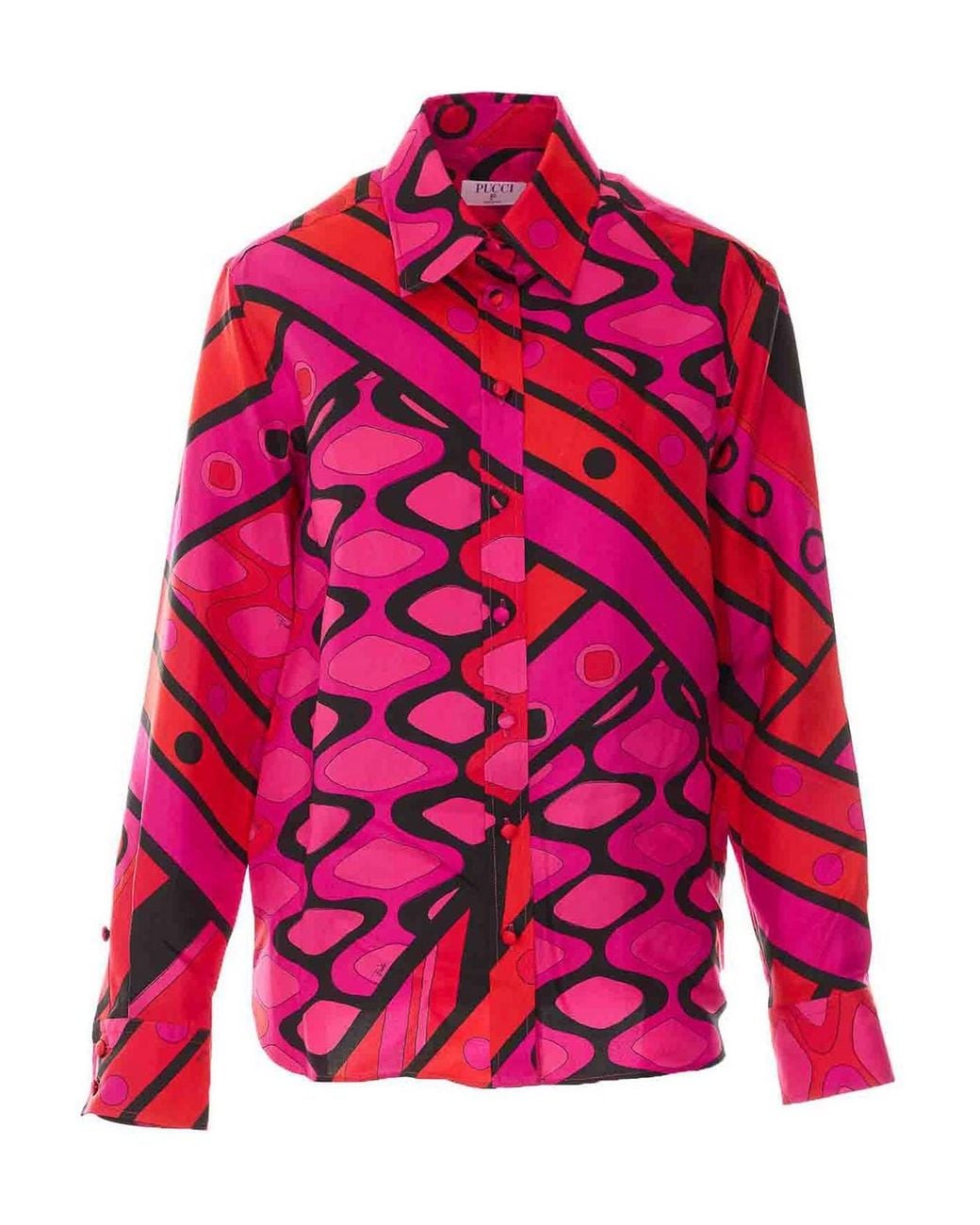 Emilio Pucci Pink Vivara Print Shirt