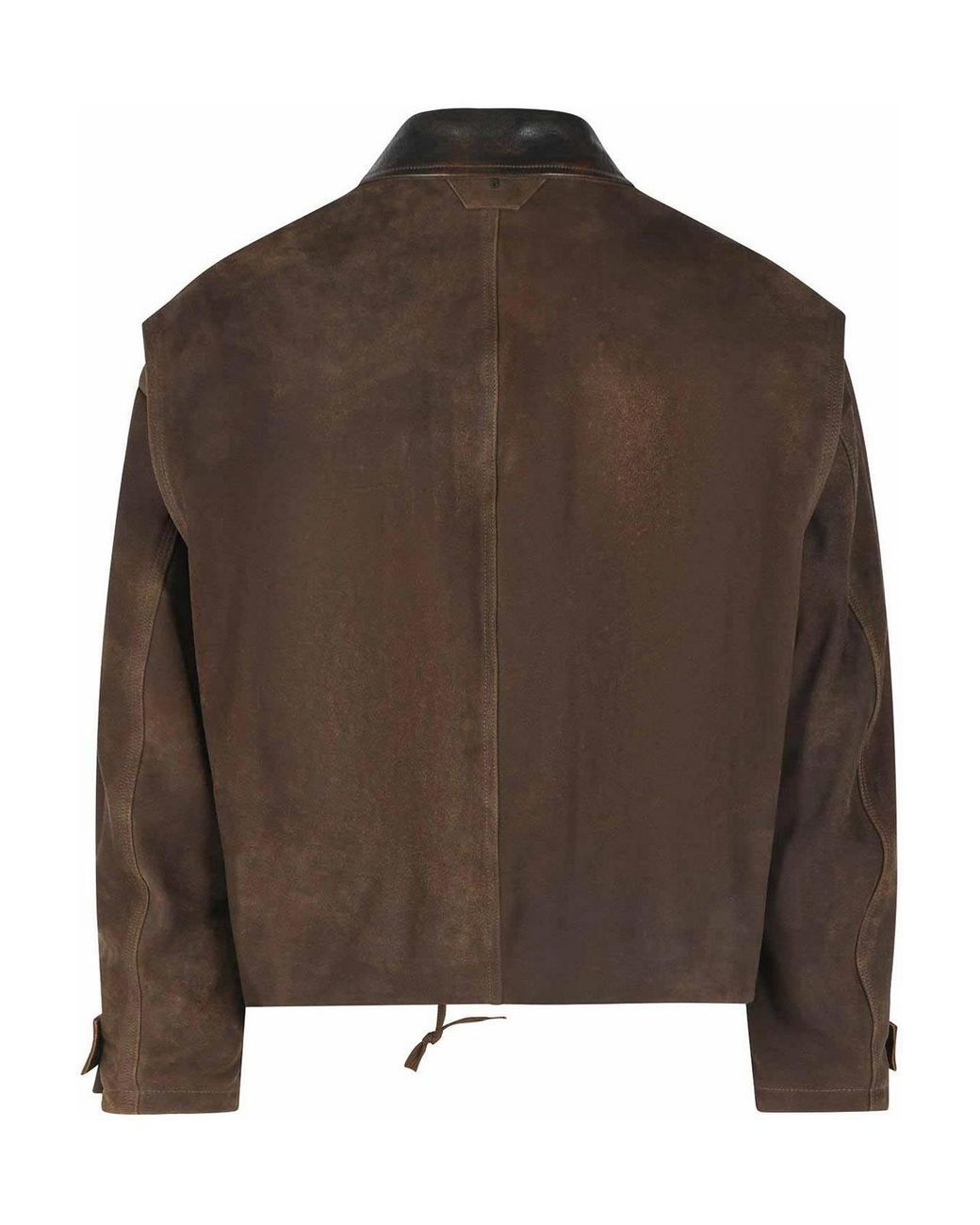 Salvatore Santoro Brown Oversized Suede Jacket for men