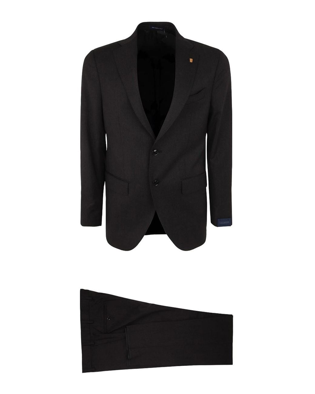 Sartoria Latorre Black Two Buttons Suit for men