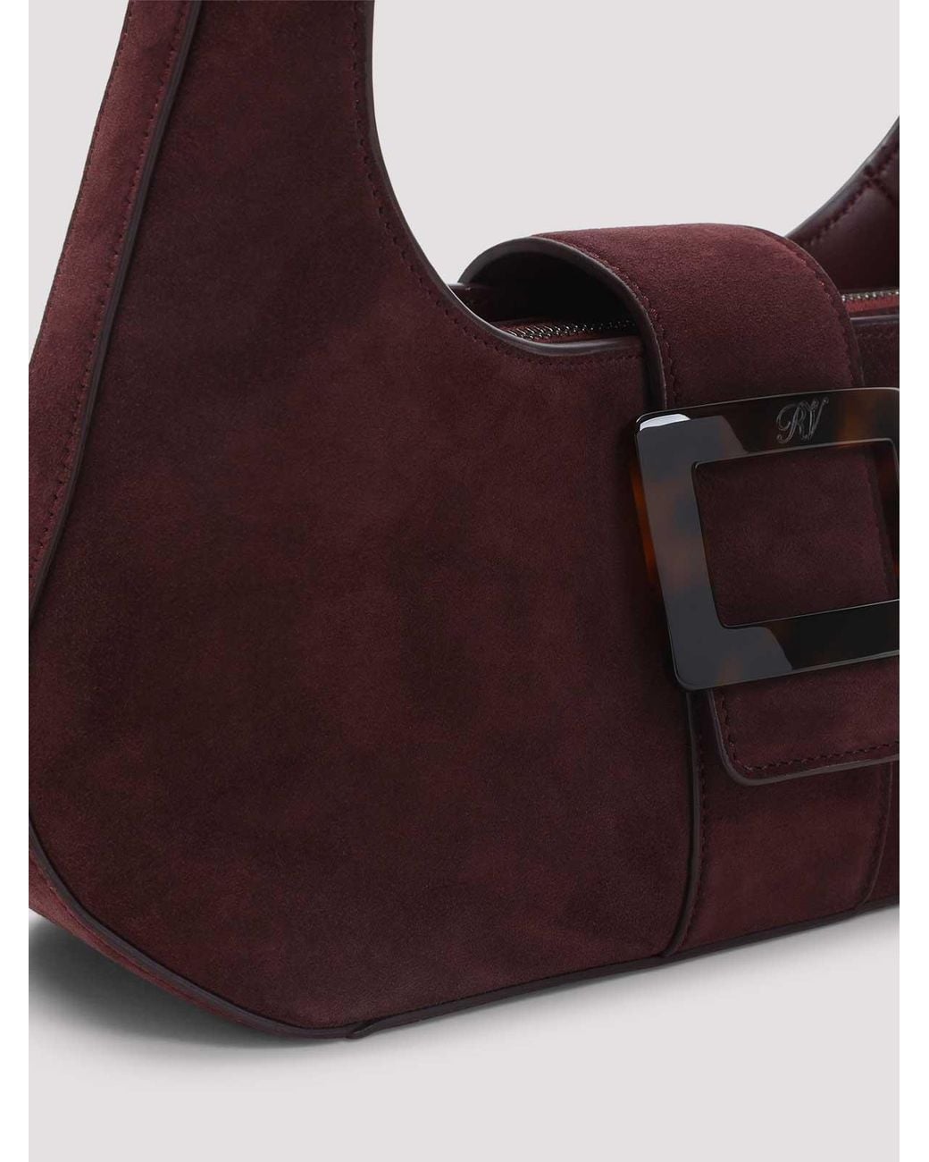 Roger Vivier Purple Belle Turtle Hobo Mini Bag