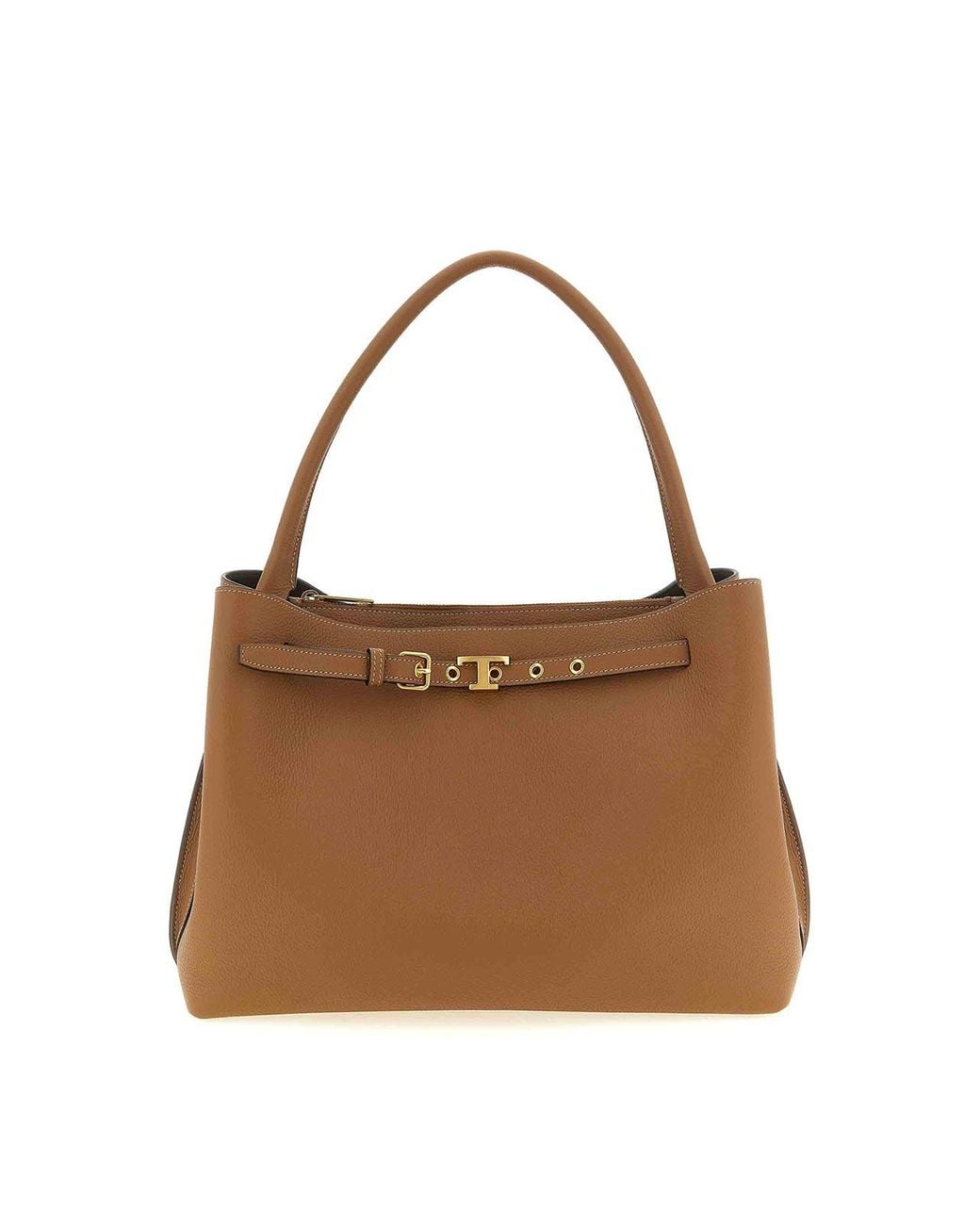 Tod's Brown T Signature Handbag