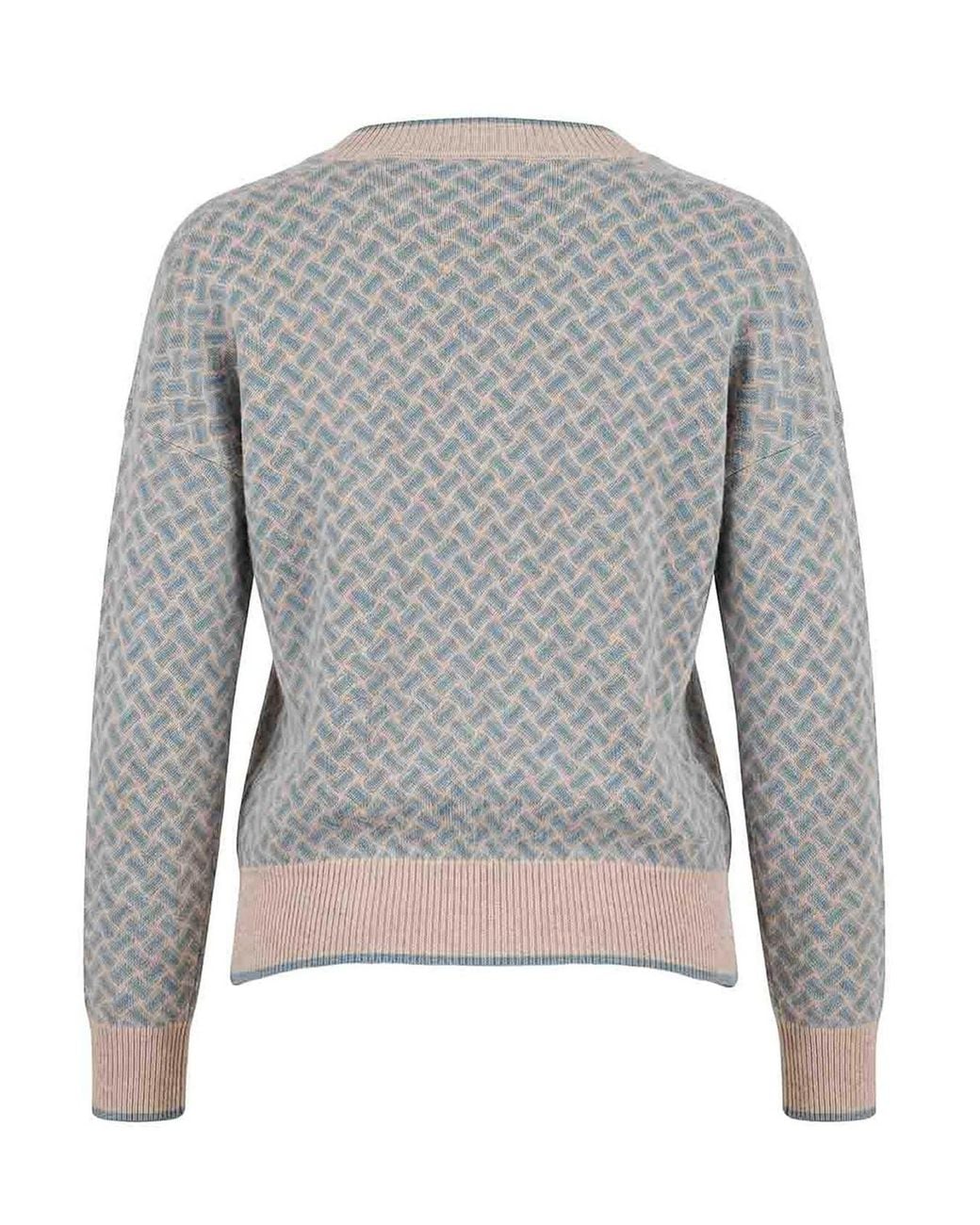 Drumohr Gray V-Neck Sweater