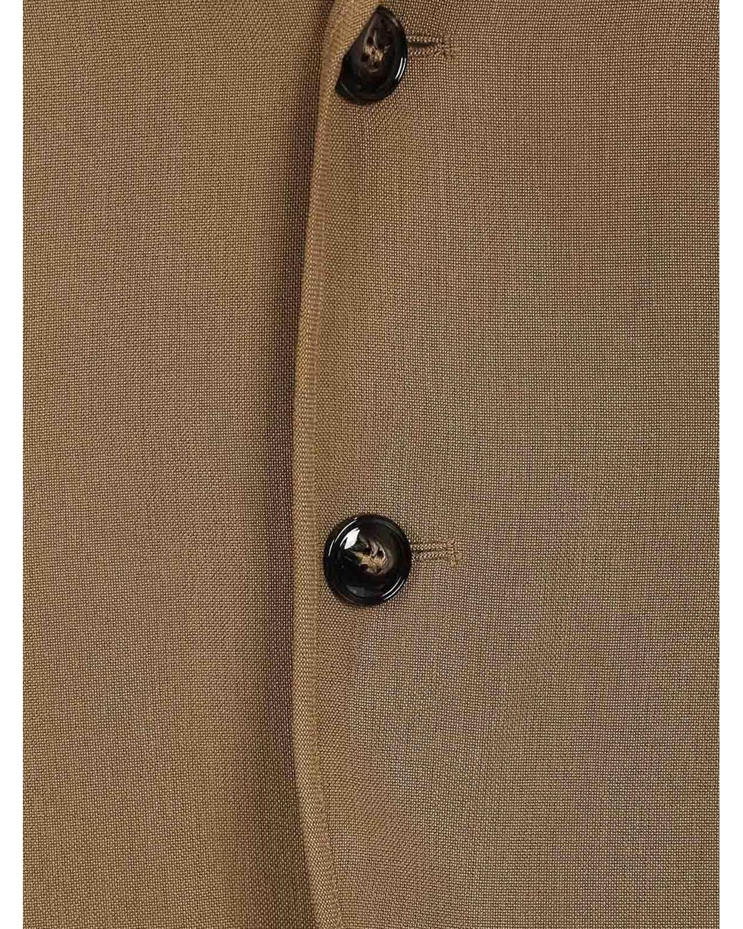 Giorgio Armani Brown Deconstructed Blazer for men