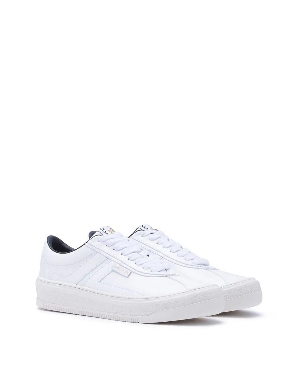 Lanvin White Leather Sneakers for men