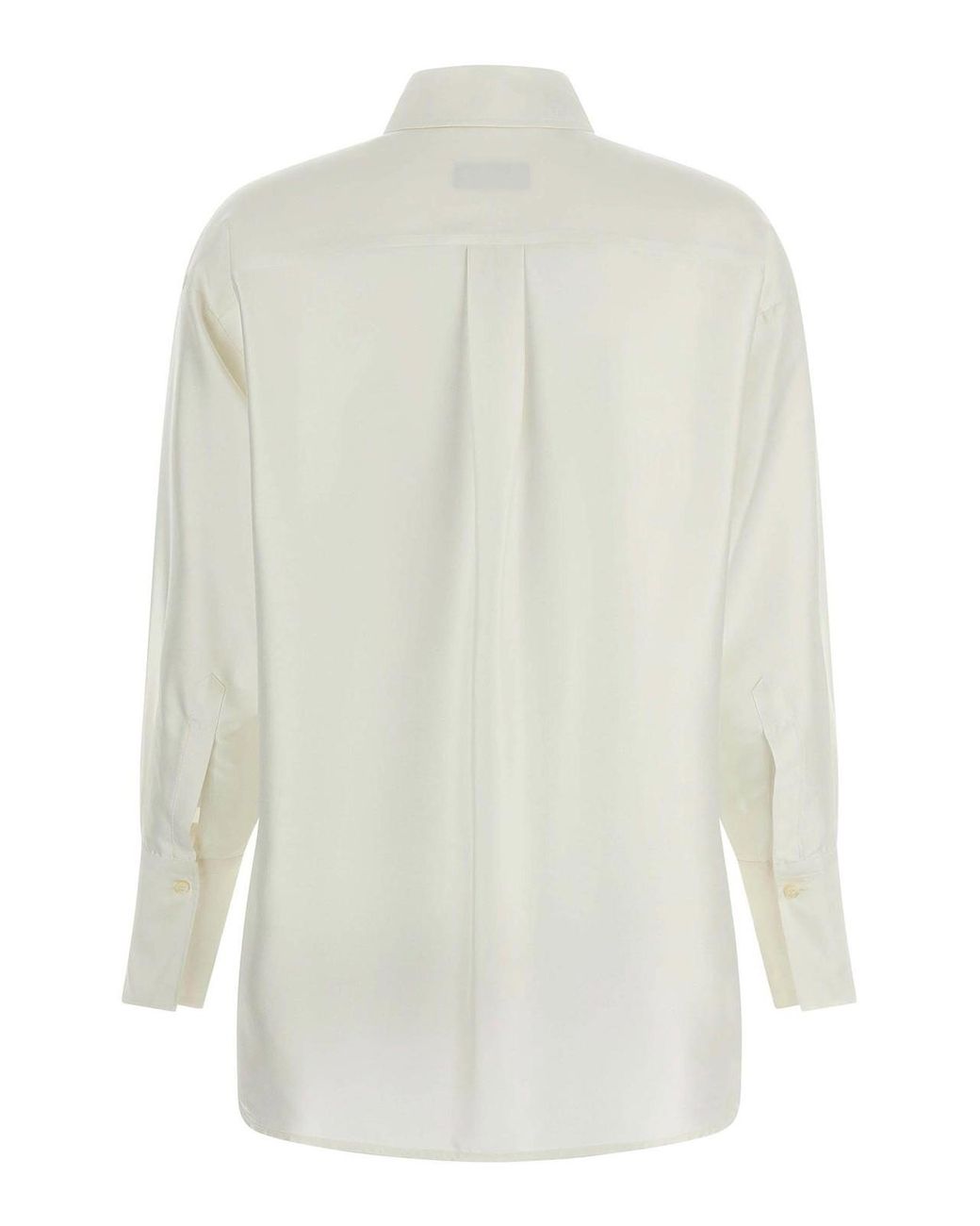 Alberto Biani White Silk Shirt
