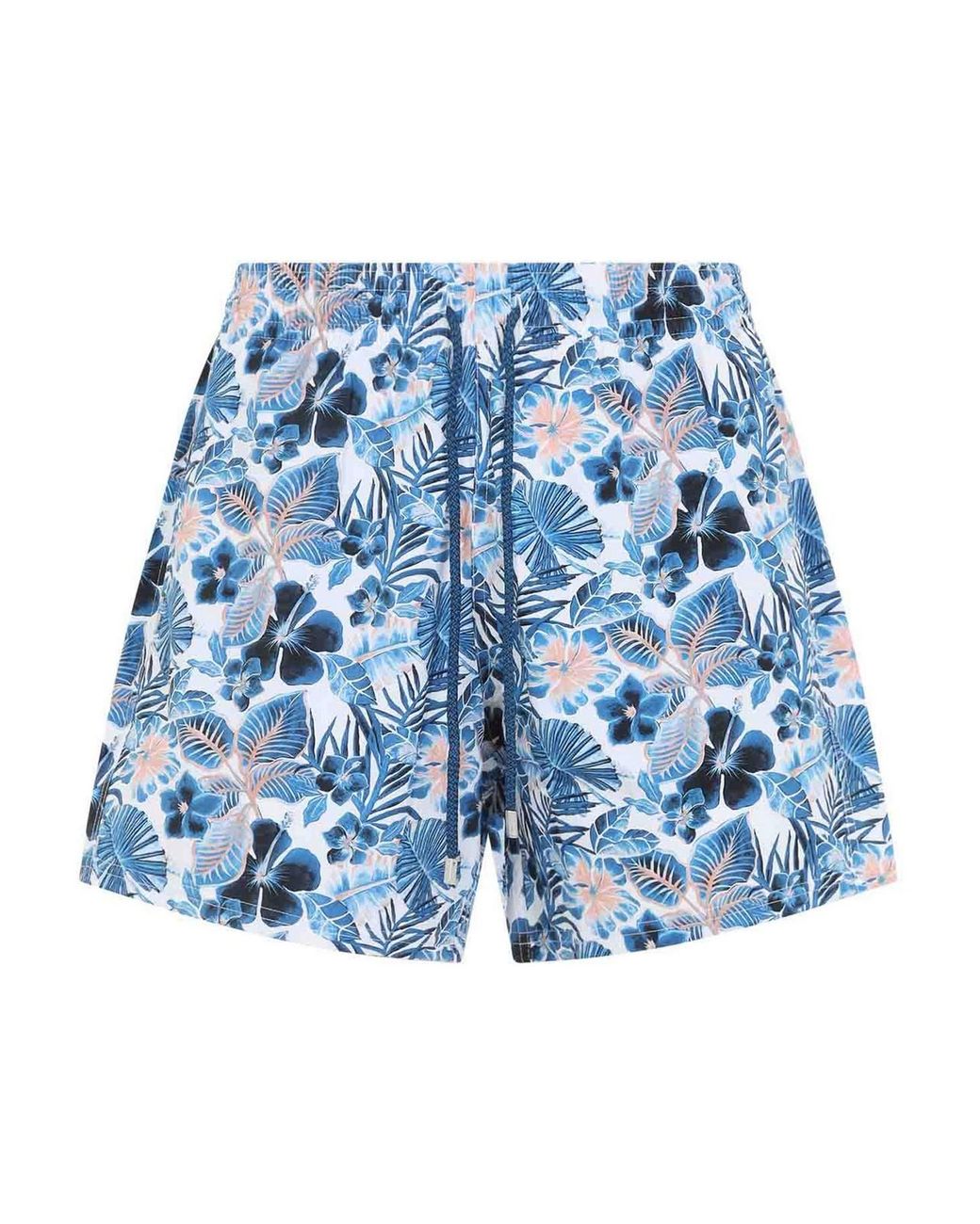 Vilebrequin Blue Moorise Island Flowers Swim Shorts for men