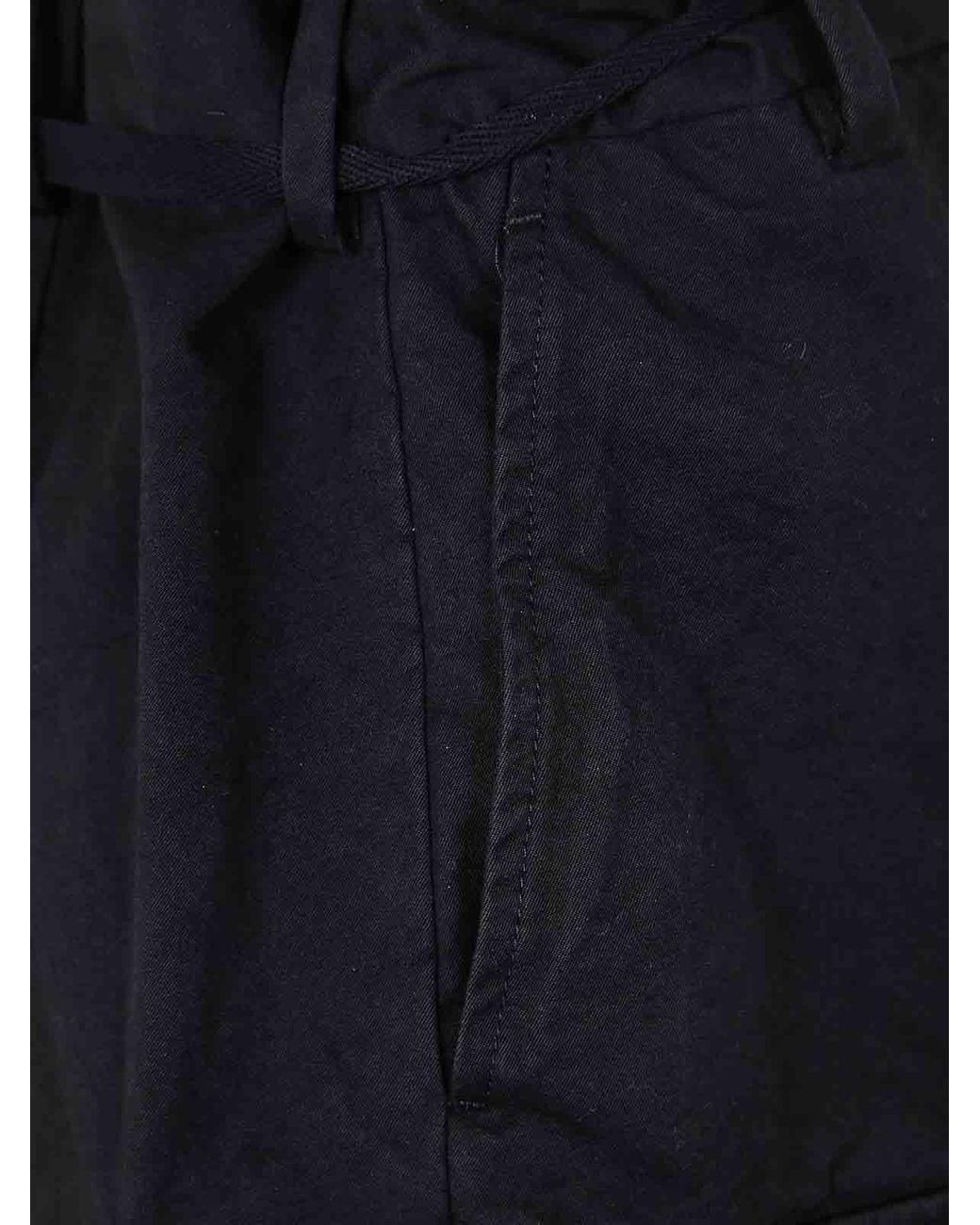 Ann Demeulemeester Nadina Cargo Shorts Natural Wash Cotton