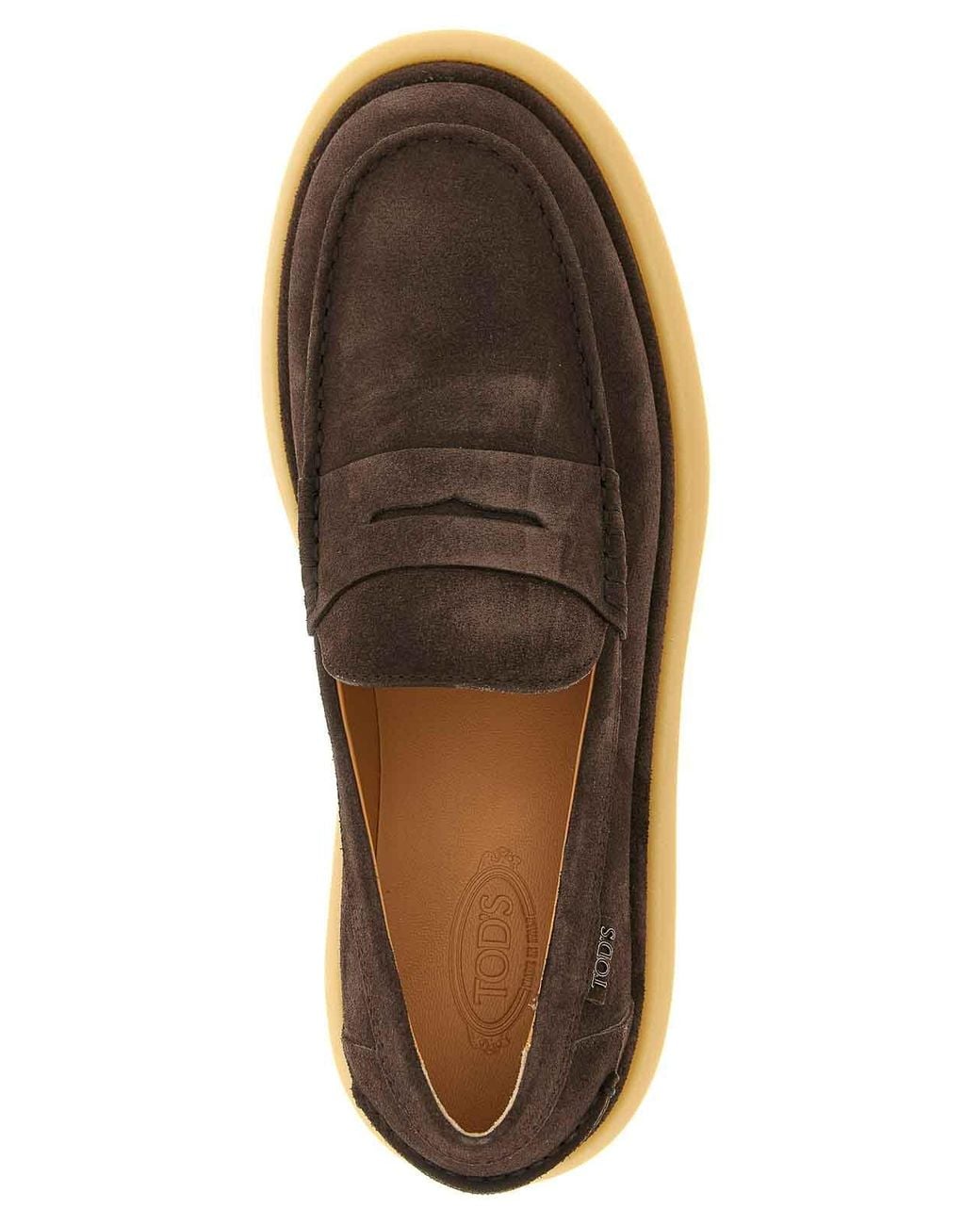Tod's Brown Suede Loafers