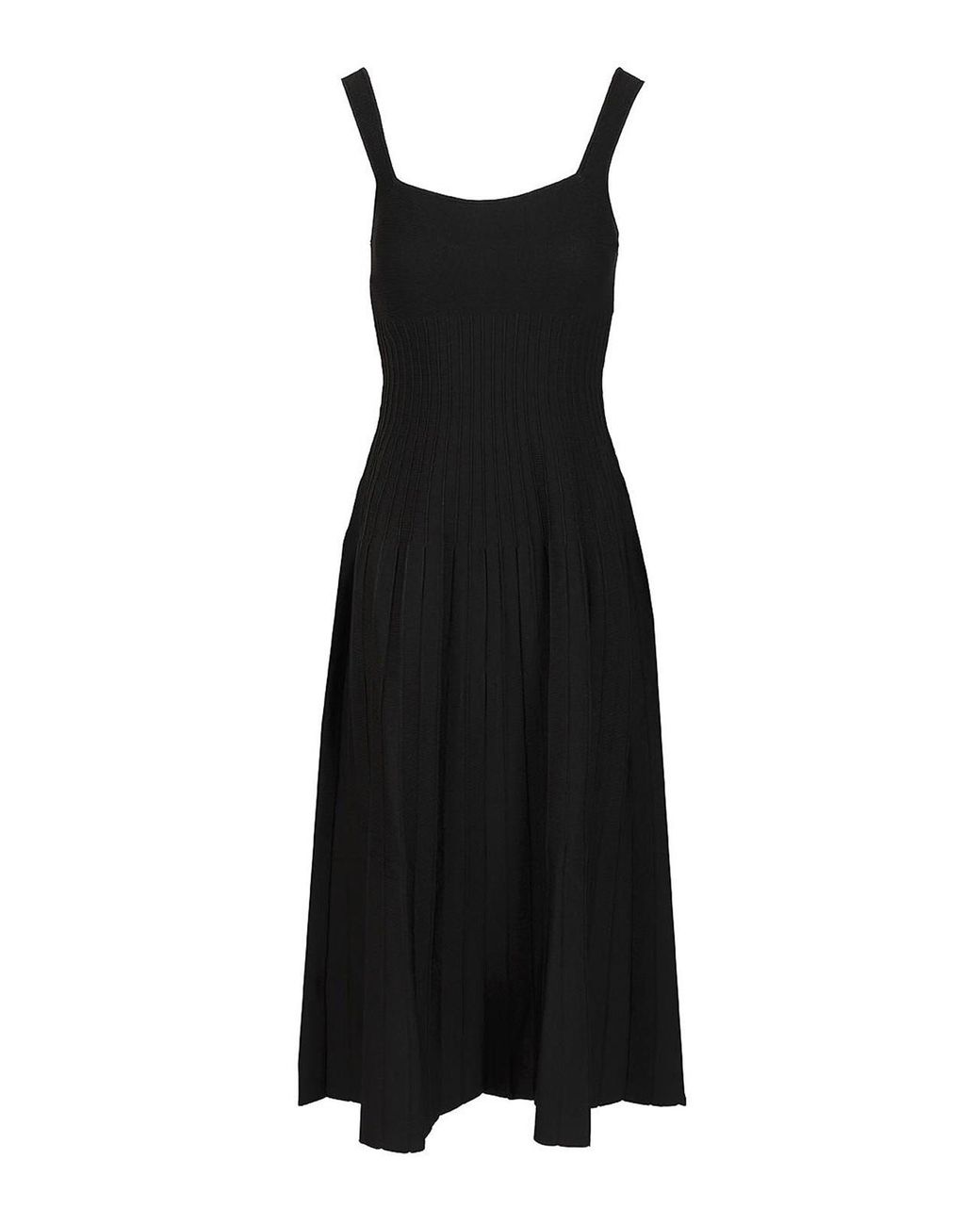 Staud Black Dress Ellison Viscose