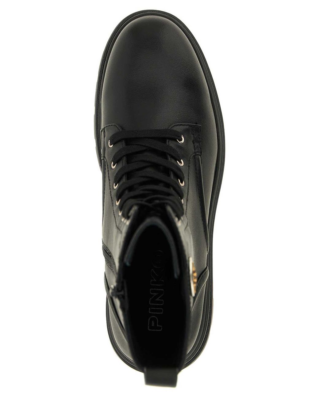Pinko Black Eva 05 Lace-Up Ankle Boots