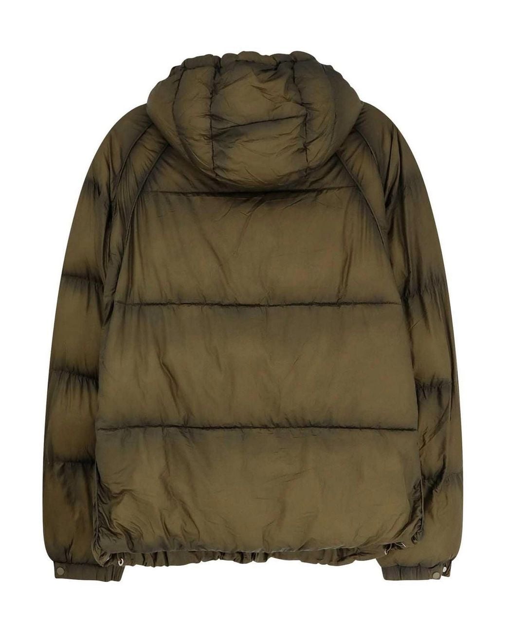 Represent Green Padded And Quilted Nylon Down Jacket for men