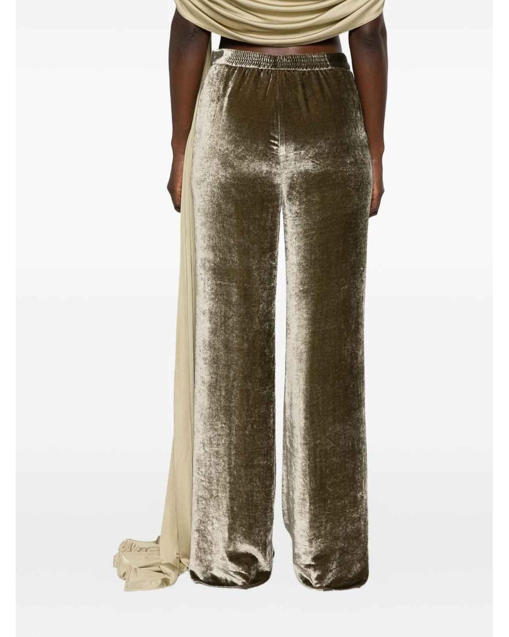 Etro Green Velvet Trousers