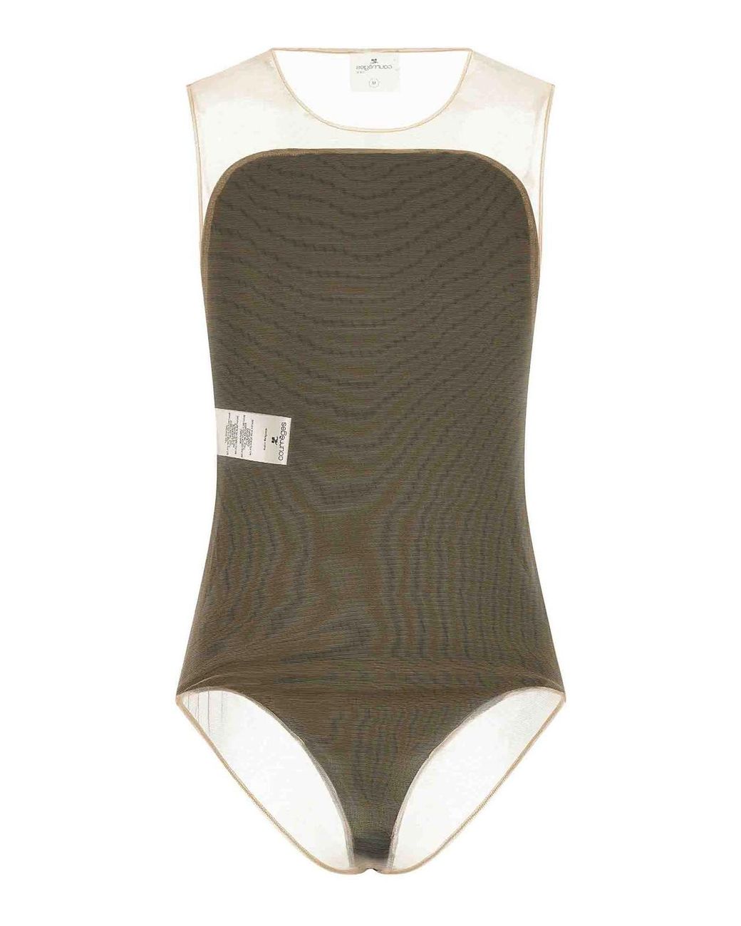 Courreges Black Ilusion Sunshiel Bodysuit