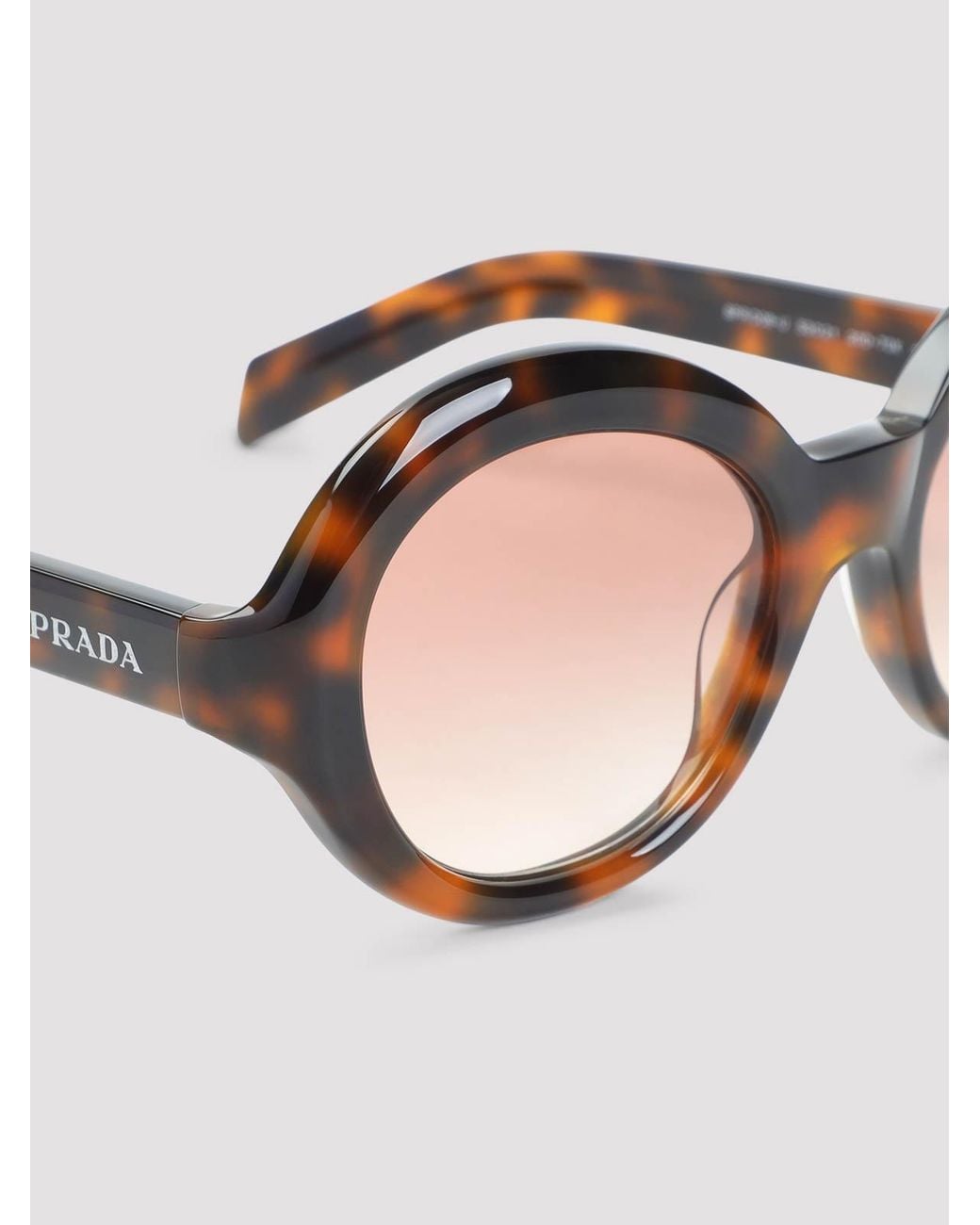 Prada Brown Eyewear Logo Sunglasses