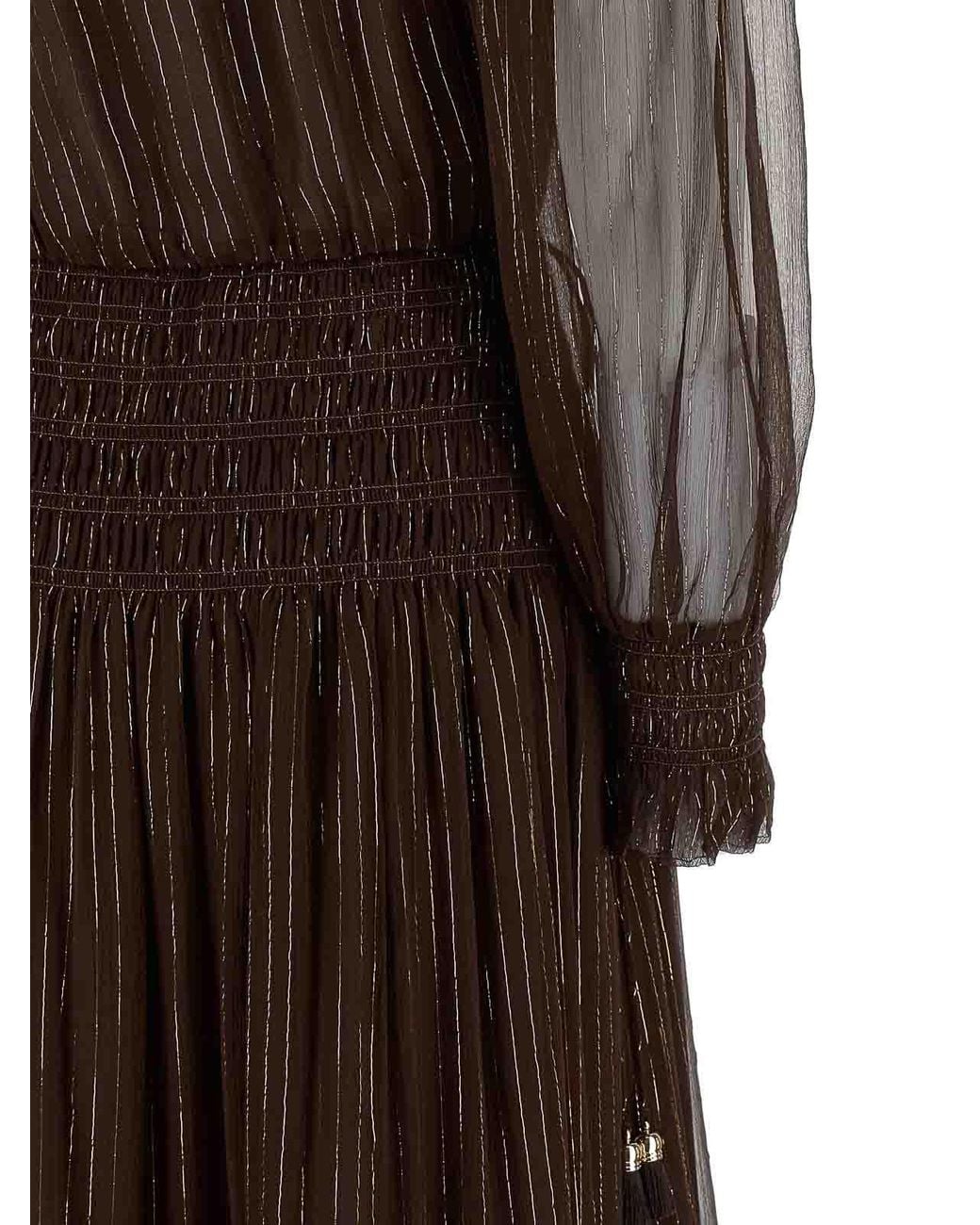 Maxi Robe Self-Portrait en coloris Brown