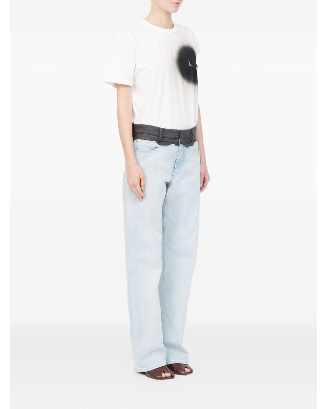 Vaqueros Rectos MM6 by Maison Margiela de color Blue