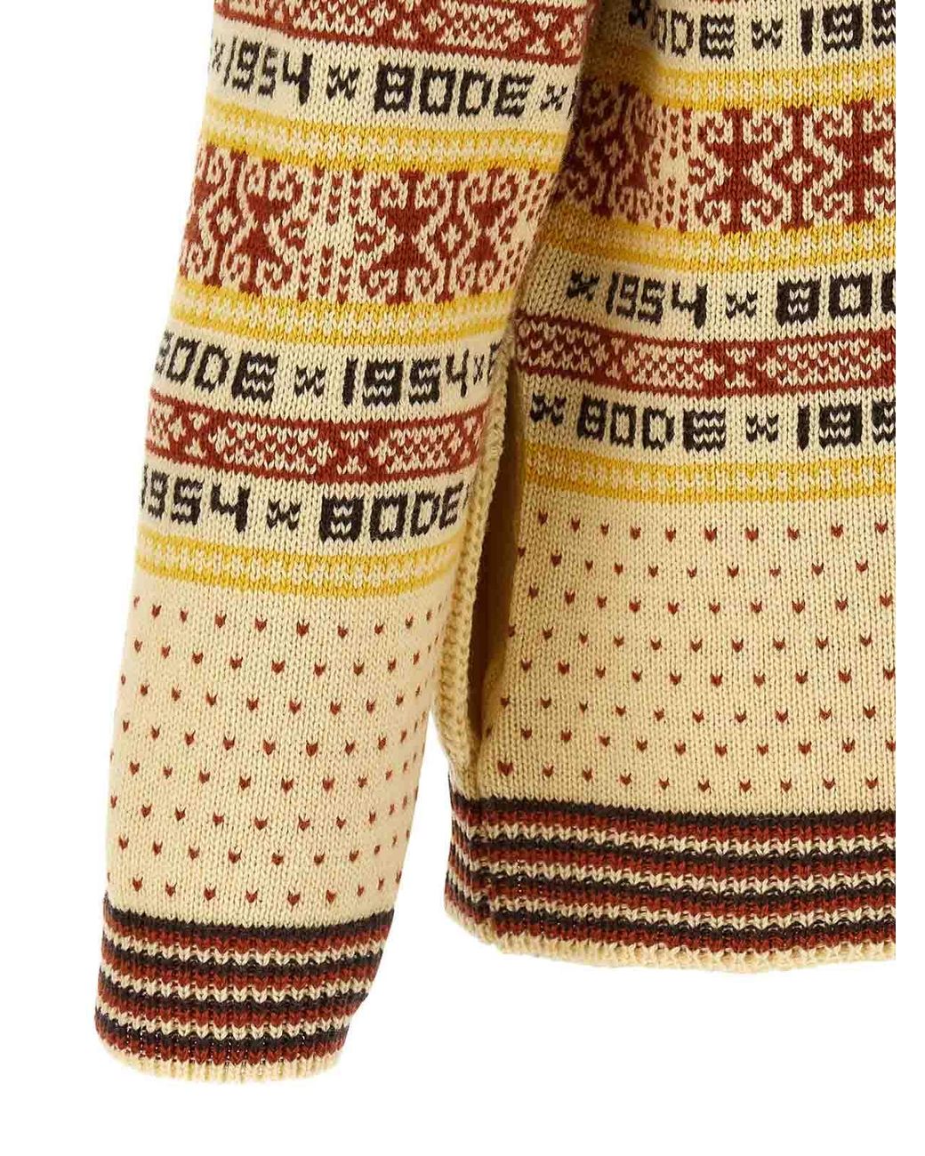 Bode Metallic Marzipan Cardigan for men