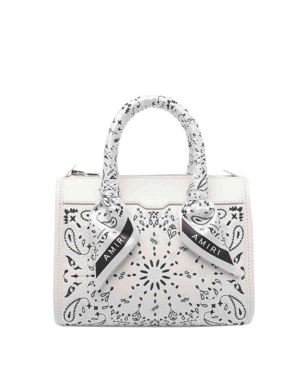Amiri White Micro Bandana Triangle Handbag